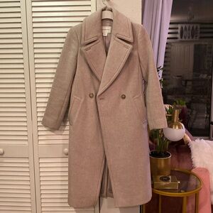 Club Monaco light grey wool coat. Great condition. Size xs